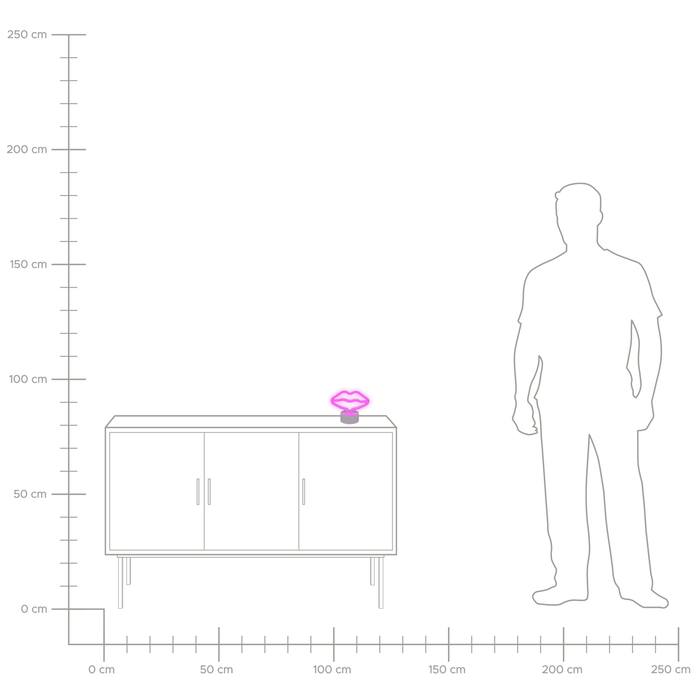 Beliani - FLORA - LED decor - Roze - Synthetisch materiaal