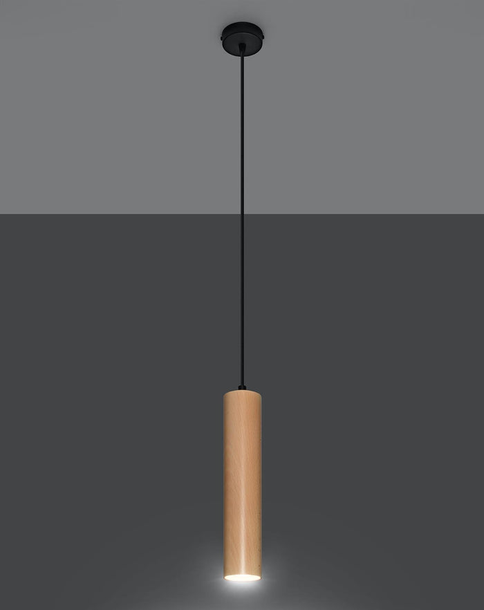 Sollux Hanglamp Lino 1 lichts  hout