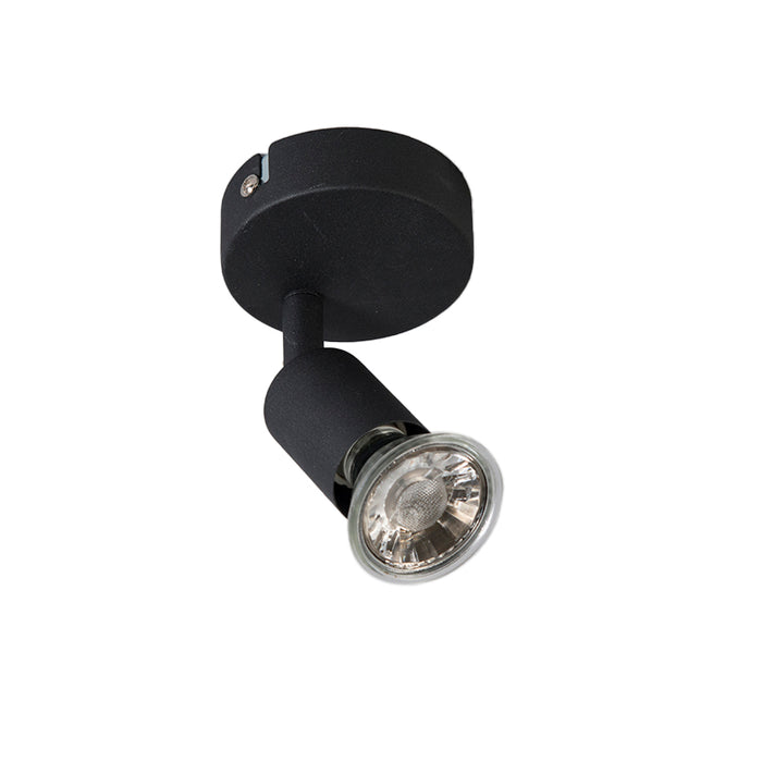 QAZQA Moderne plafondspot zwart kantelbaar - Jeany