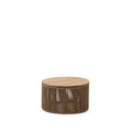 Kave Home - Dandara salontafel van staal, beige touw en massief