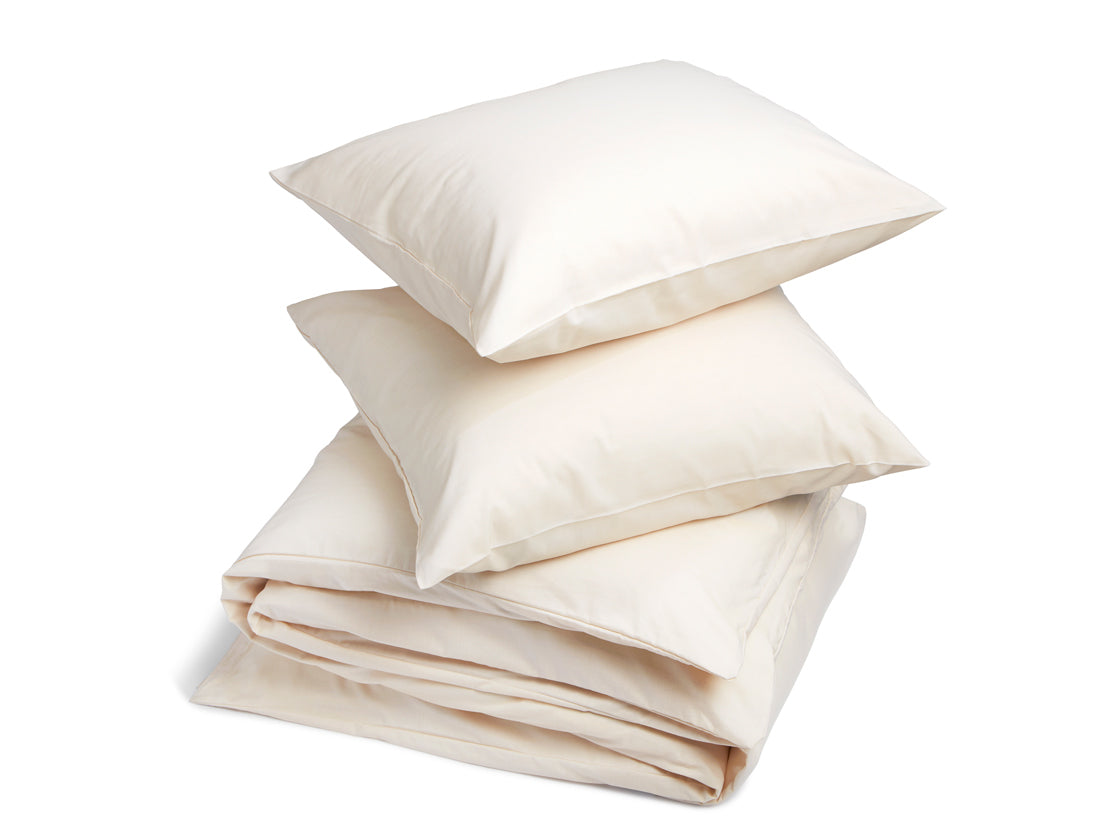 Yumeko overtrekset katoen tencel™ latte chambray 200x220 + 2|60x70