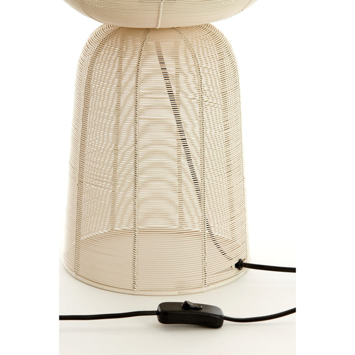 Light & Living Tafellamp Aboso - Wit - Ø24cm