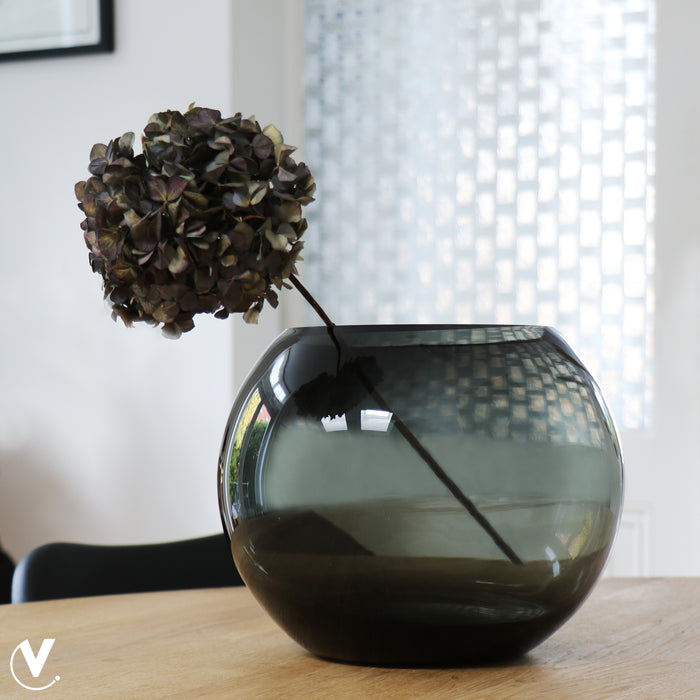 Vase The World Zambezi grey Ø25 x H20,5 cm