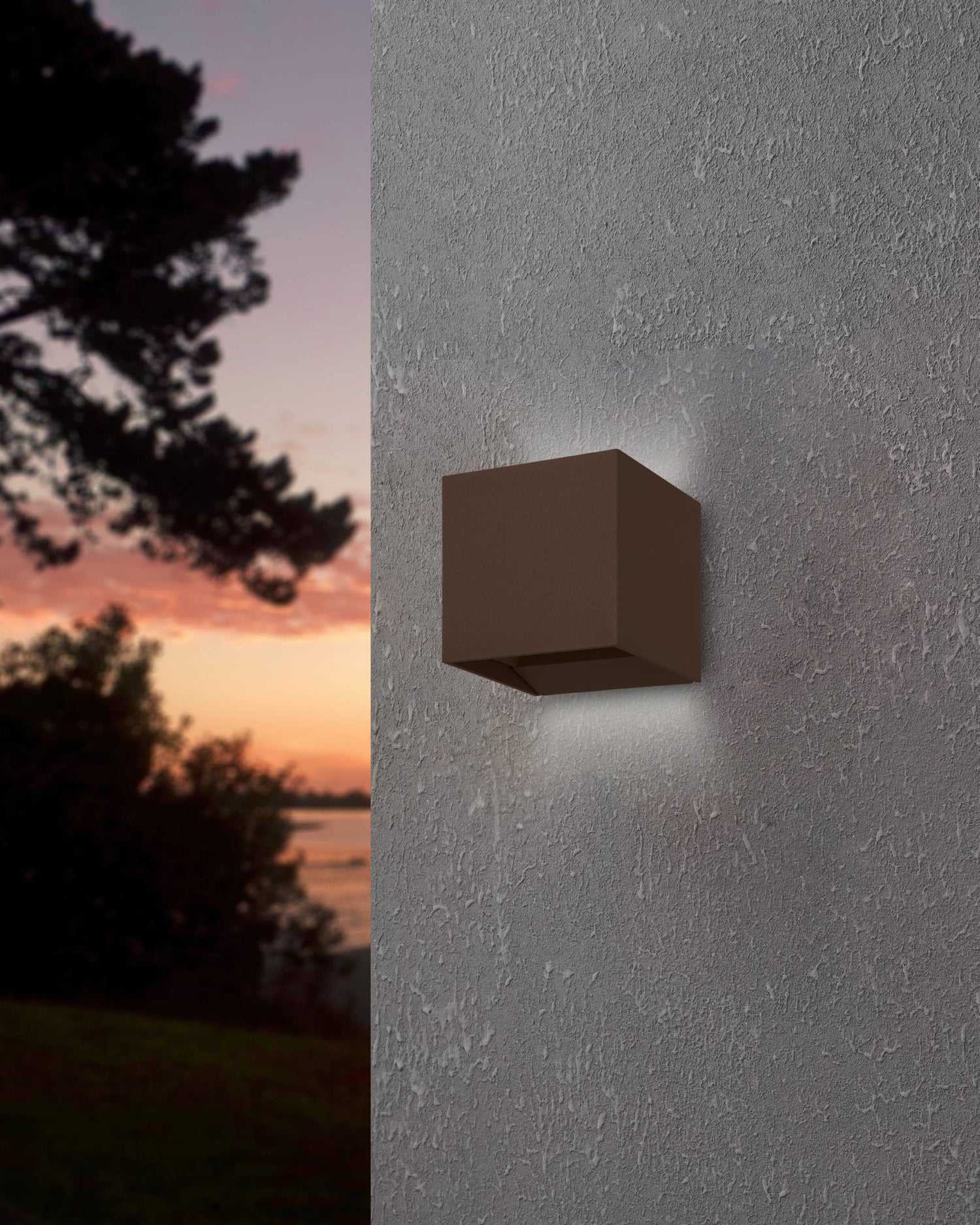 EGLO Calpino 3 Wandlamp - LED - 10 cm - Roestbruin