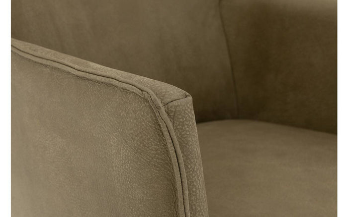 Goossens  Eetkamerstoel Leogang -  Leder met armleuning