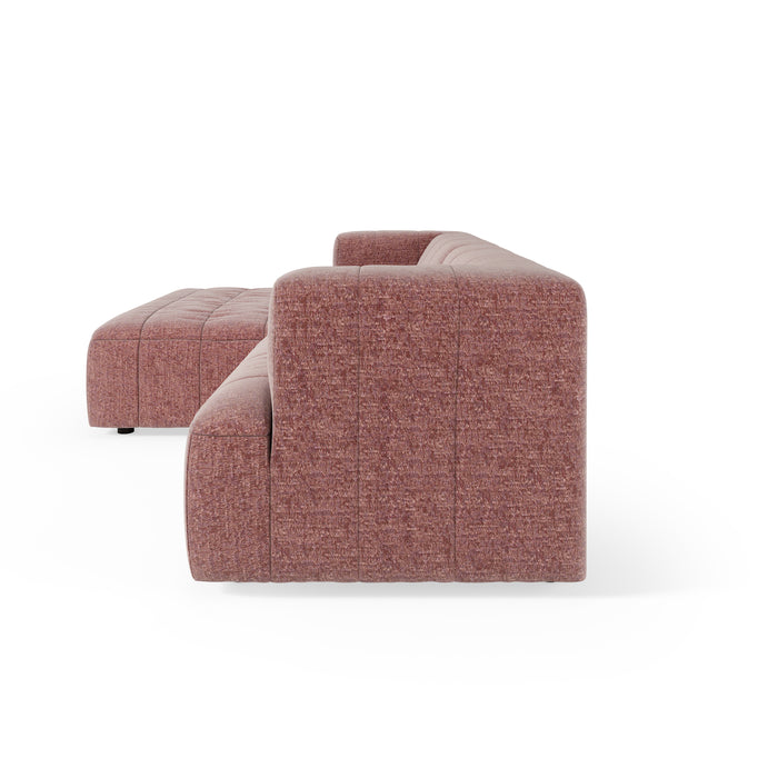 by fonQ Brick Hoekbank met Chaise Longue Links - Rosewood
