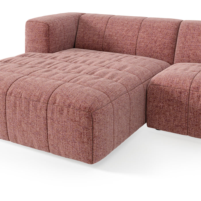 by fonQ Brick Hoekbank met Chaise Longue Links - Rosewood