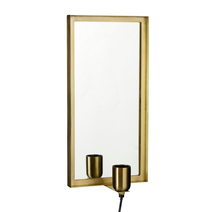 Mica Decorations Wandlamp Blake - 20x11x41 cm - Ijzer - Goud