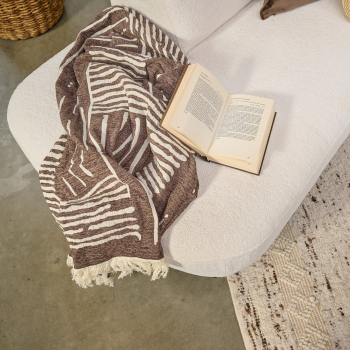 Dutch Decor plaid STEFANO - 140x180 cm Chocolate Martini