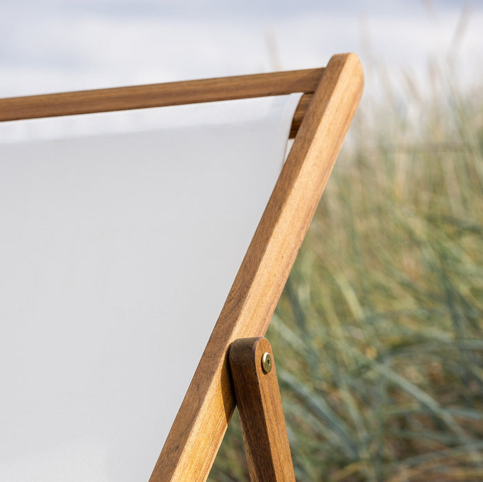 Nest outdoor Bern Inklapbare Houten Tuinstoel - Wit