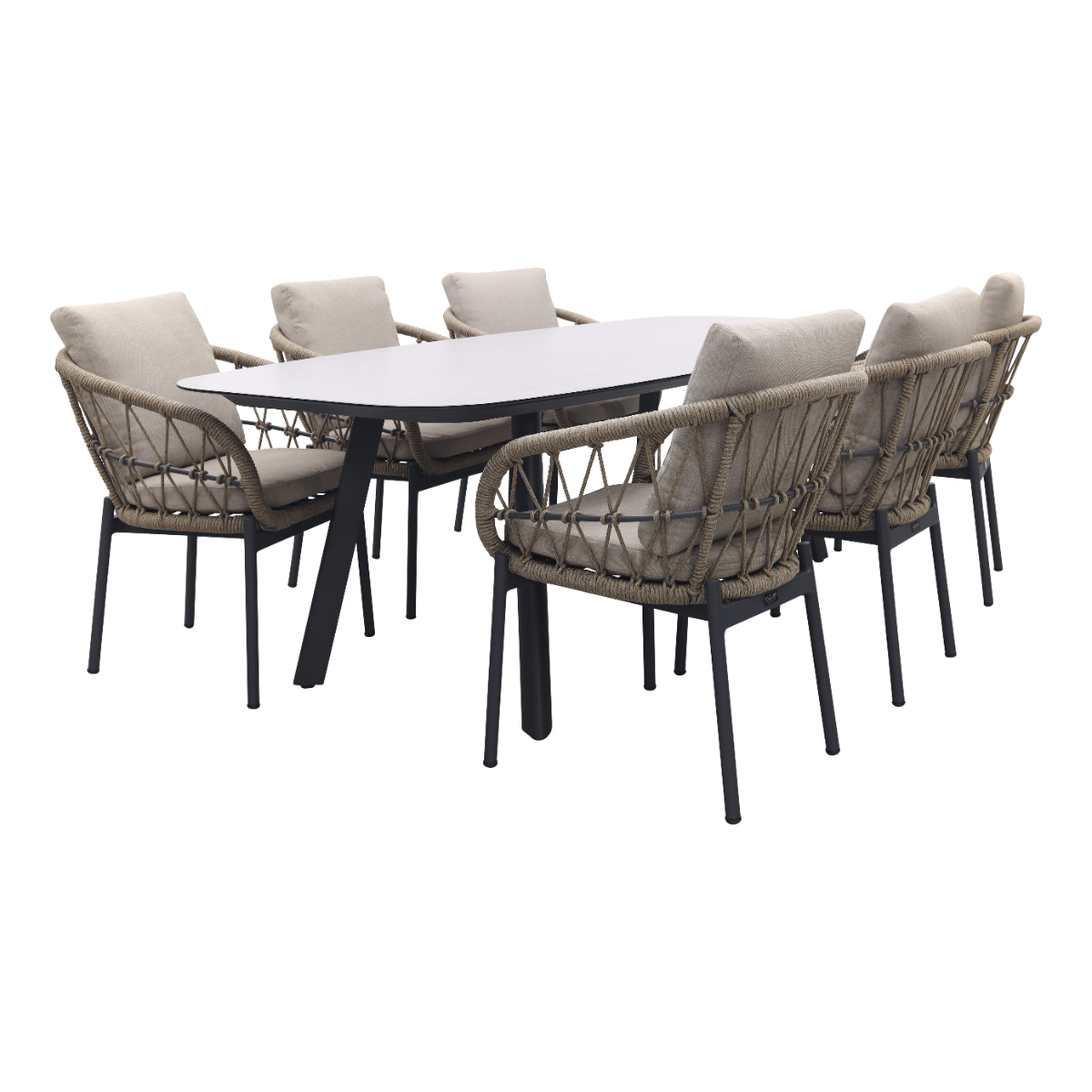 Vdgarde Julia|Manolo Deens ovale tuinset - 240x103 cm. - 7-delig