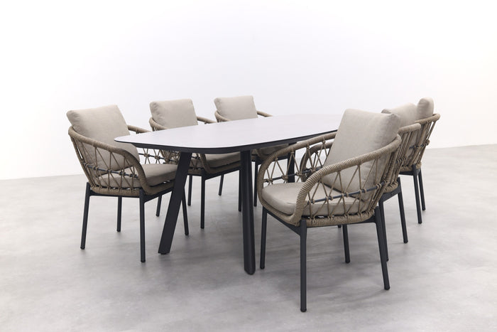 Vdgarde Julia|Manolo Deens ovale tuinset - 240x103 cm. - 7-delig