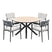 Dane tuinset 5-delig - Tulli tuintafel Ø122 cm