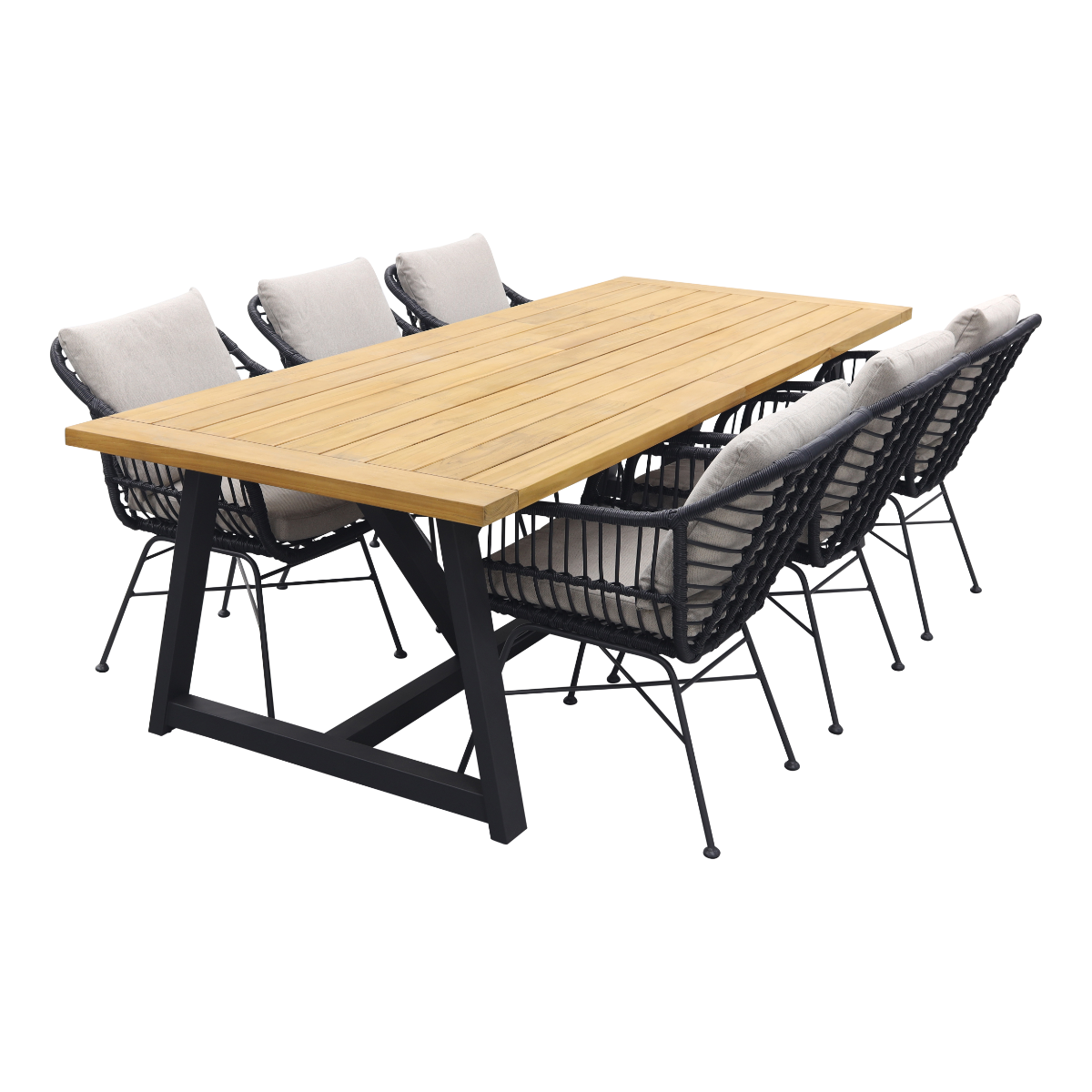 GI Margriet black |Noah tuinset -7-delig