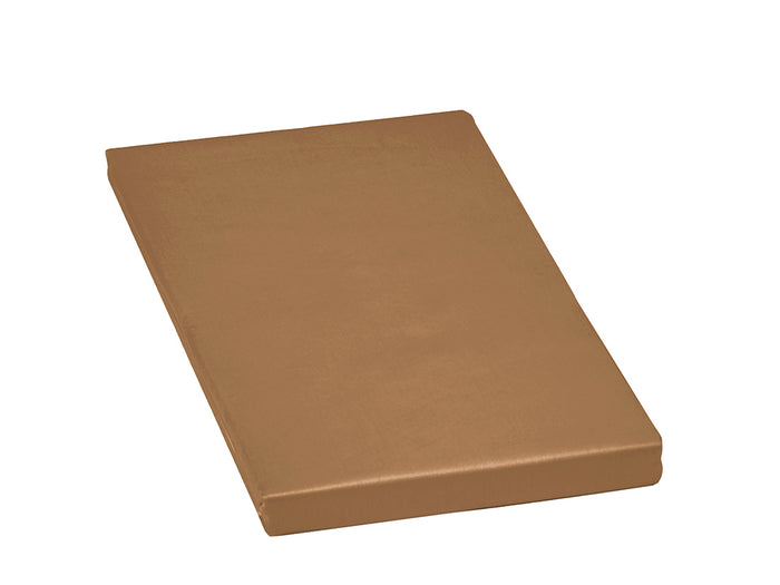 Yumeko hoeslaken katoen satijn caramel 180x210x30