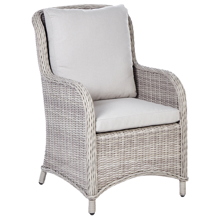 Beliani - CASCAIS - Tuinset voor 6 - Beige - PE rotan