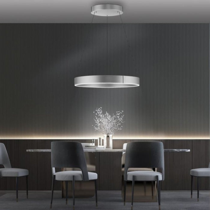 Neuhaus PURE® Hanglamp PURE®-E-CLIPSE e-Lift  Aluminium  Ø 70cm incl.