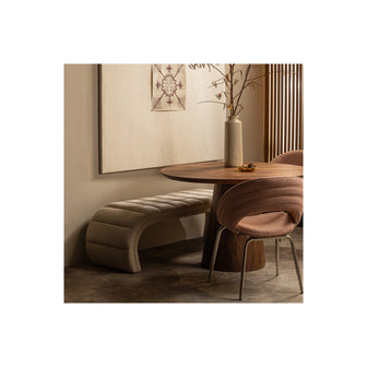 WOOOD Traffic Bankje - Stof - Naturel - 47x163x51