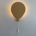 Houten wandlamp kinderkamer | Ballon - spiced honey
