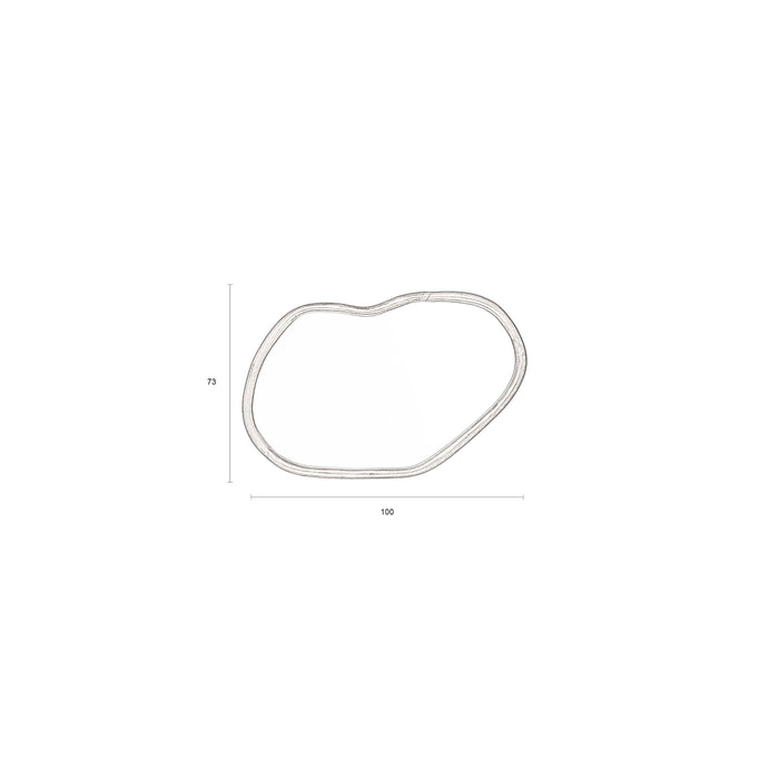 Dutchbone Ashley Spiegel - Walnootbruin