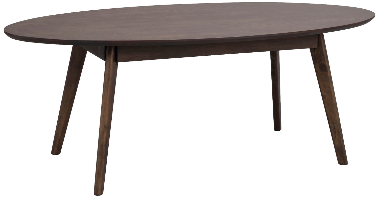 Rowico Yumi Ovale Salontafel - L130 X B65 X H48 Cm - Donkerbruin