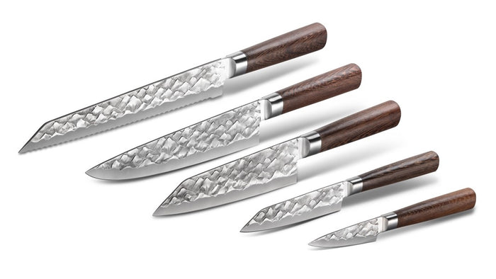 BARE Cookware Messenset, 5-delig, Duits staal en Levenslange Garantie