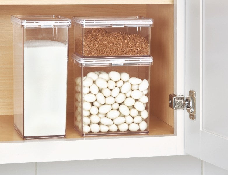 Voorraadbus met Deksel, 10.2 x 15.2 x 15.2 cm, 1.5 L, Kunststof - iDes