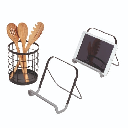 iDesign - Kookboekhouder, 20 x 9 x 20 cm, RVS, Zwart - iDesign | Austi