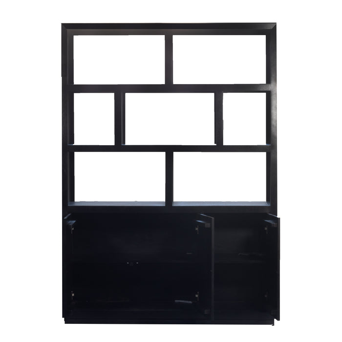 Giga Meubel - Vakkenkast Zwart - 150cm - Vakkenkast Luxurious