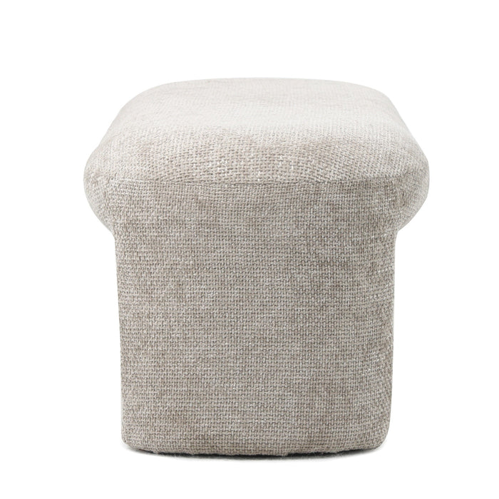 Giga Meubel - Bankje Taupe Stof|Textiel - Scandinavisch - 110x45x40cm
