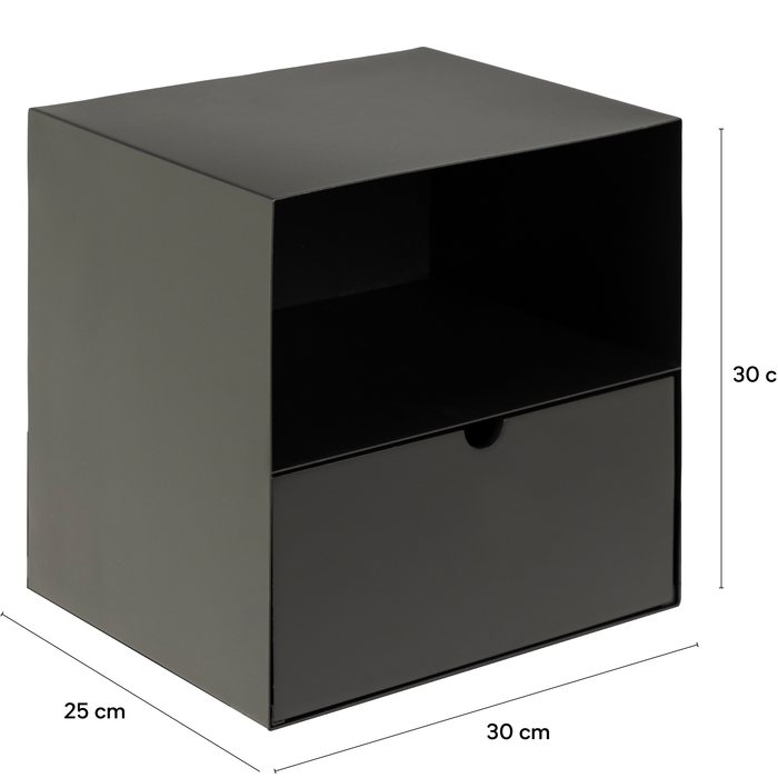 by fonQ basic Box Nachtkastje B 30 cm - Zwart