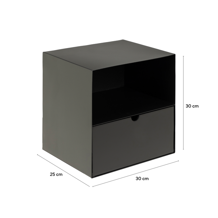 by fonQ basic Box Nachtkastje B 30 cm - Zwart