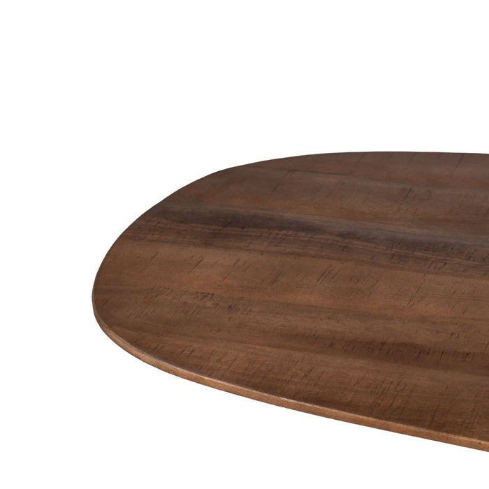 Giga Meubel - Salontafel Jordan Bruin Deens Ovaal 130cm