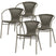 WOOOD Weston Stoelen Buiten - Rattan|Metaal - Jungle - Set van 4