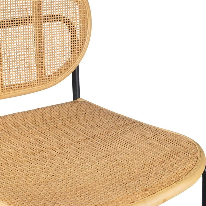 Giga Meubel - Barkruk Webbing Naturel - 42x47x101cm - Zithoogte 74cm