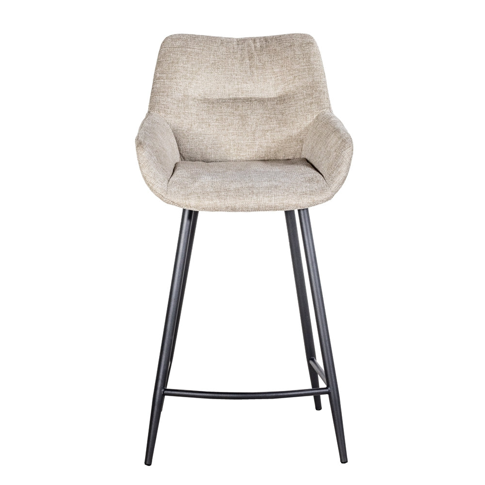 Giga Meubel - Barstoel Joah Beige  - Set van 2