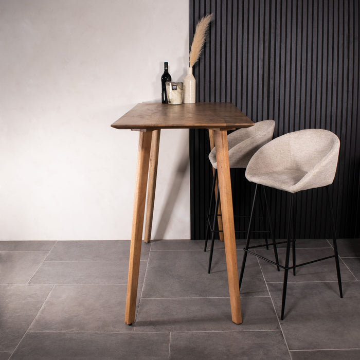 Giga Meubel - Barstoel Amira Beige  - Set van 2
