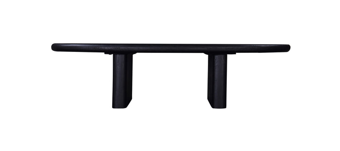 Giga Meubel - Salontafel Gin Zwart Deens Ovaal 130cm