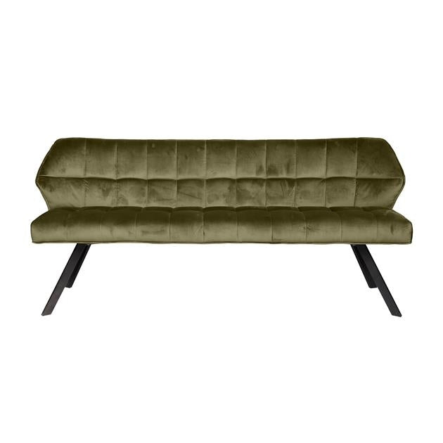 Giga Meubel - Eetkamerbank Velvet Groen - 180x59x84cm