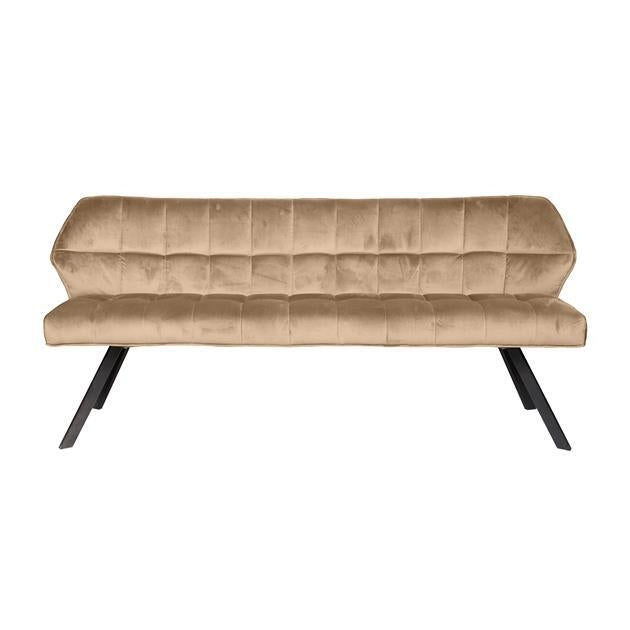 Giga Meubel - Eetkamerbank Velvet Champagne - 180x59x84cm