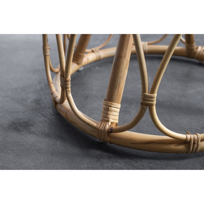 Giga Meubel - Salontafel Helena Naturel Ø43   - Rotan