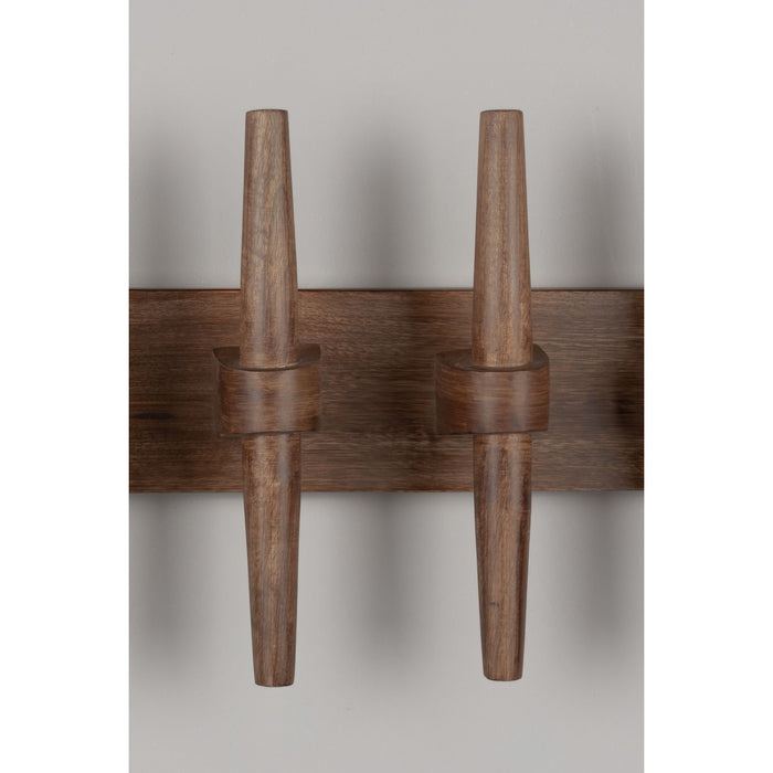 Dutchbone Jakub Kapstok| Wandkapstok Walnoot Hout Bruin