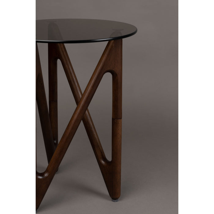 Dutchbone Naia Bijzettafel Rond 40 cm Hout Bruin