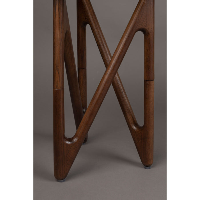 Dutchbone Naia Bijzettafel Rond 40 cm Hout Bruin