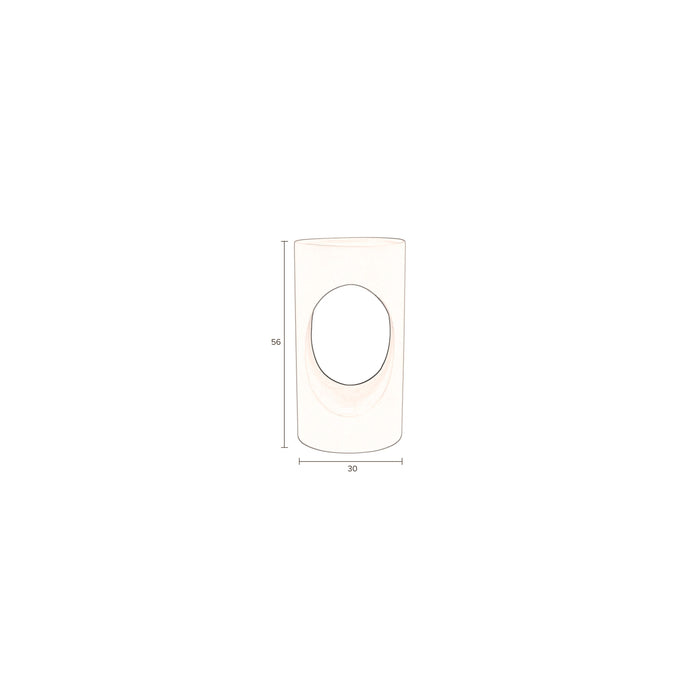 Dutchbone Sai Bijzettafel Rond 30 cm Metaal Zand| Beige