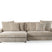 Giga Meubel - 3-Zitsbank Beige - 274x155x77cm - Ribstof - Bank Lincoln