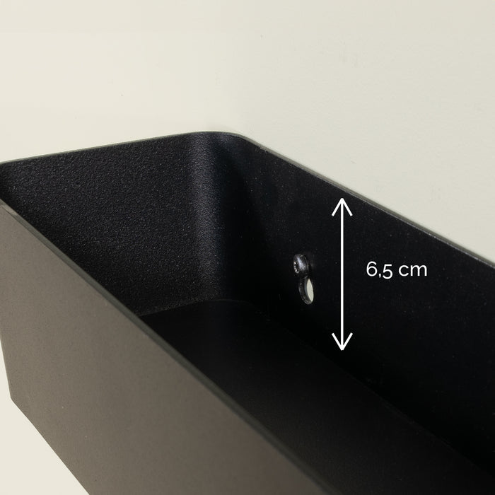Spinder Design Multi 7 Wandkapstok H 13 cm - Zwart