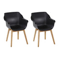 Hartman Sophie Studio Teak Tuinstoel - Set van 2 - Zwart