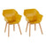 Hartman Sophie Studio Teak Tuinstoel - Set van 2 - Geel