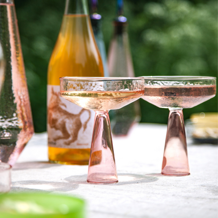 Brût Homeware, Coupe Claude, roze, set van 2